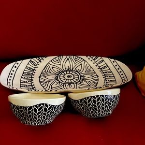 Tray with small side dish